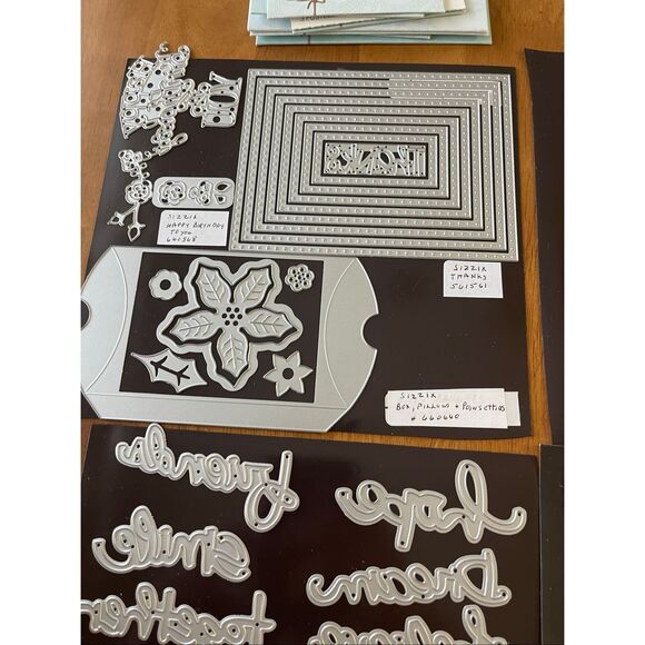 Lot Of Spellbinders And Sizzix Metal Dies - Designer Series - EUC - View Pics - Picture 3 of 10